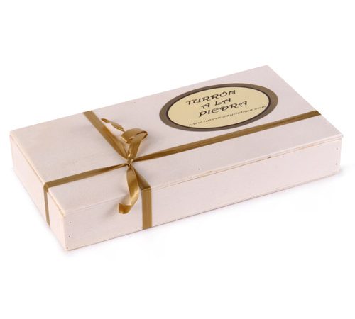 Turrón a la piedra en Caja de Madera