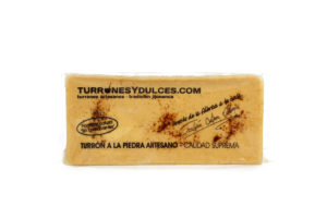 Barra de turrón a la piedra